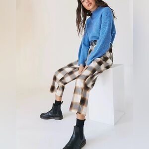 Urban Outfitters Dalton Pleated Mid-Rise Trouser Pant, S